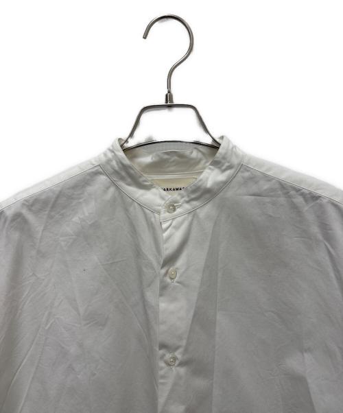 MARKAWARE（マーカウェア）MARKAWARE (マーカウェア) スタンドカラーシャツ ホワイト サイズ:3の古着・服飾アイテム