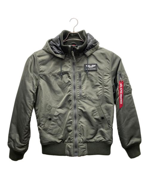 ALPHA（アルファ）ALPHA (アルファ) ブルゾン グリーン サイズ:SIZE XLの古着・服飾アイテム