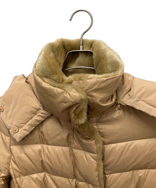 BALLSEY（ボールジィ）BALLSEY (ボールジィ) ライトダウンコンビ リバーシブルフーデットコート ベージュ サイズ:34の古着・服飾アイテム