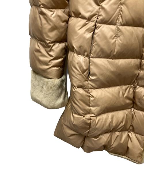 BALLSEY（ボールジィ）BALLSEY (ボールジィ) ライトダウンコンビ リバーシブルフーデットコート ベージュ サイズ:34の古着・服飾アイテム
