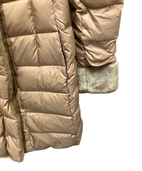 BALLSEY（ボールジィ）BALLSEY (ボールジィ) ライトダウンコンビ リバーシブルフーデットコート ベージュ サイズ:34の古着・服飾アイテム
