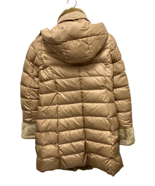 BALLSEY（ボールジィ）BALLSEY (ボールジィ) ライトダウンコンビ リバーシブルフーデットコート ベージュ サイズ:34の古着・服飾アイテム