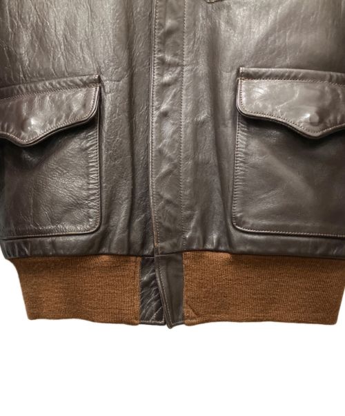 RAUGH WEAR（ラフウェア）RAUGH WEAR (ラフウェア) A-2レザージャケット ブラウン サイズ:38の古着・服飾アイテム
