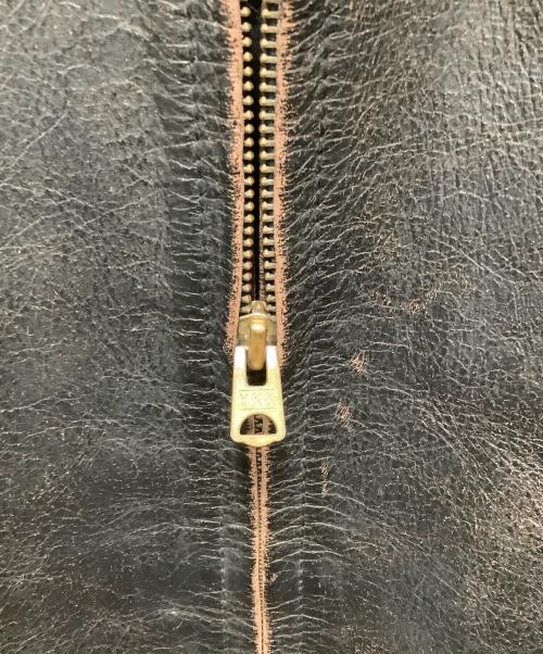 RRL（ダブルアールエル）RRL (ダブルアールエル) シングルライダースジャケット ブラウン サイズ:SIZE　Mの古着・服飾アイテム