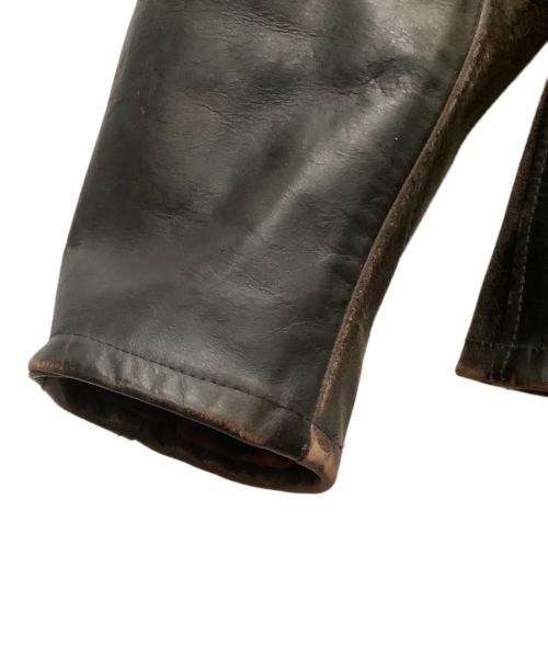 RRL（ダブルアールエル）RRL (ダブルアールエル) シングルライダースジャケット ブラウン サイズ:SIZE　Mの古着・服飾アイテム