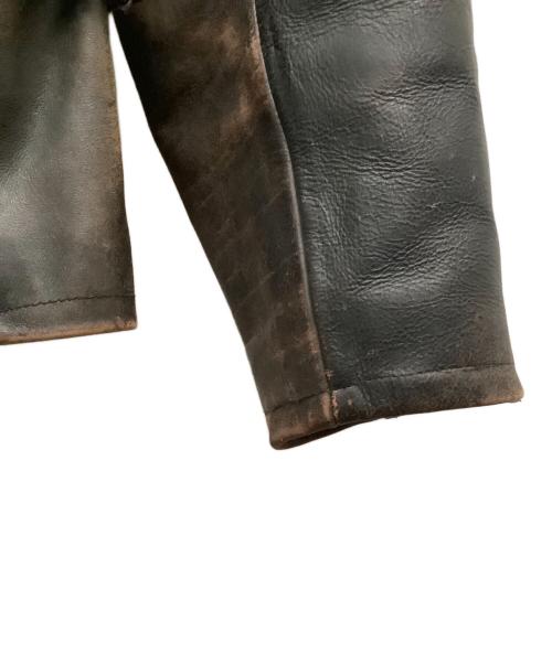 RRL（ダブルアールエル）RRL (ダブルアールエル) シングルライダースジャケット ブラウン サイズ:SIZE　Mの古着・服飾アイテム