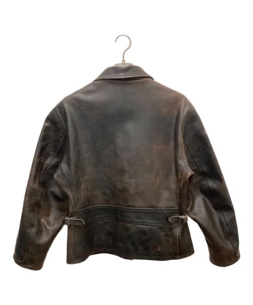 RRL（ダブルアールエル）RRL (ダブルアールエル) シングルライダースジャケット ブラウン サイズ:SIZE　Mの古着・服飾アイテム