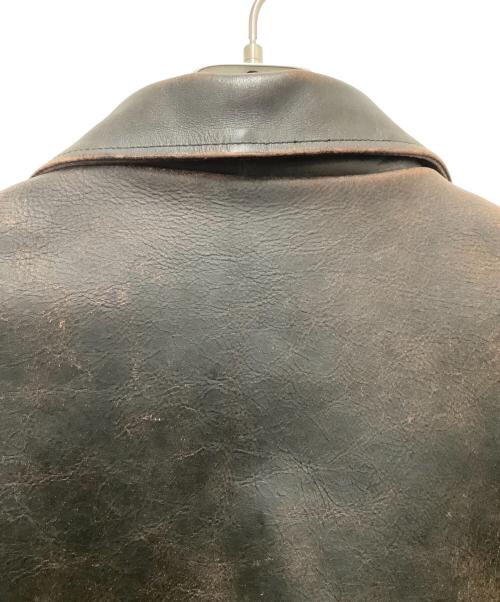 RRL（ダブルアールエル）RRL (ダブルアールエル) シングルライダースジャケット ブラウン サイズ:SIZE　Mの古着・服飾アイテム