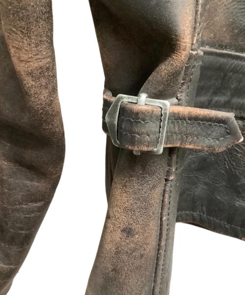 RRL（ダブルアールエル）RRL (ダブルアールエル) シングルライダースジャケット ブラウン サイズ:SIZE　Mの古着・服飾アイテム