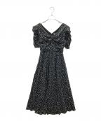 HER LIP TOハーリップトゥ）の古着「Roseraie Long Dress」｜ブラック