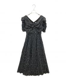 HER LIP TO（ハーリップトゥ）の古着「Roseraie Long Dress」｜ブラック