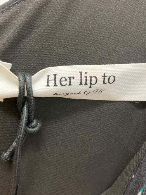 HER LIP TO（ハーリップトゥ）HER LIP TO (ハーリップトゥ) Roseraie Long Dress ブラック サイズ:Sの古着・服飾アイテム