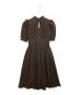 HER LIP TO（ハーリップトゥ）の古着「Striped Midi Dress」｜ブラウン