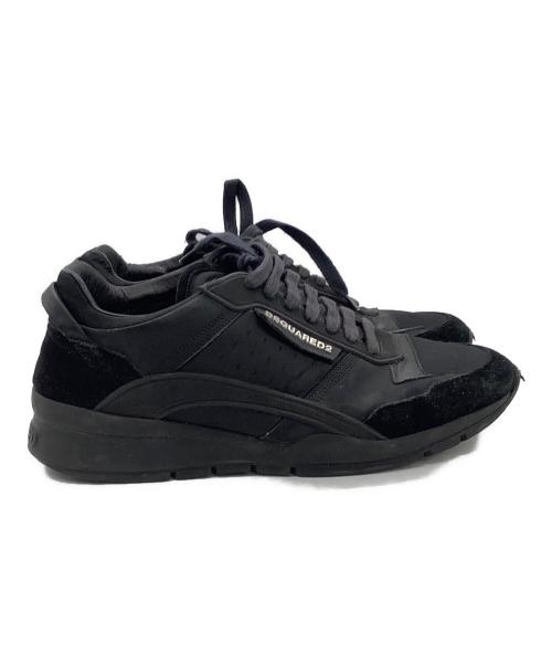 DSQUARED2（ディースクエアード）DSQUARED2 (ディースクエアード) スニーカー ブラック サイズ:41の古着・服飾アイテム