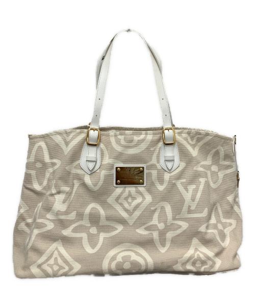 LOUIS VUITTON（ルイ ヴィトン）LOUIS VUITTON (ルイ ヴィトン) トートバッグ アイボリー×ホワイトの古着・服飾アイテム