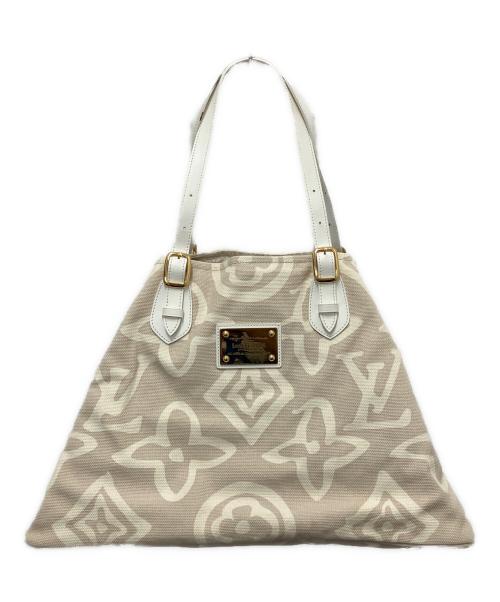 LOUIS VUITTON（ルイ ヴィトン）LOUIS VUITTON (ルイ ヴィトン) トートバッグ アイボリー×ホワイトの古着・服飾アイテム