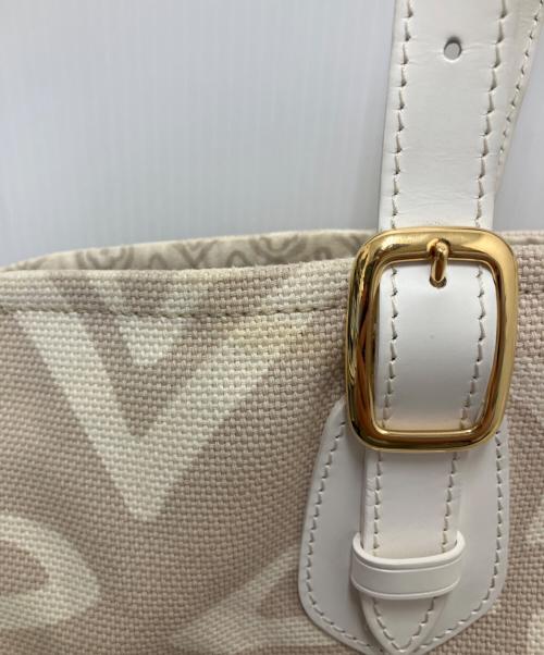 LOUIS VUITTON（ルイ ヴィトン）LOUIS VUITTON (ルイ ヴィトン) トートバッグ アイボリー×ホワイトの古着・服飾アイテム