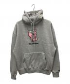 BLACK PINK×VERDYブラックピンク×ヴェルディ）の古着「プルオーバーパーカー」｜グレー
