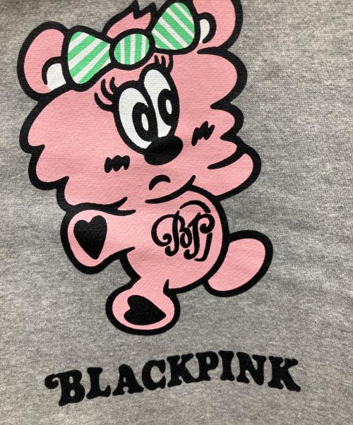 BLACK PINK（ブラックピンク）BLACK PINK (ブラックピンク) VERDY (ヴェルディ) プルオーバーパーカー グレー サイズ:XLの古着・服飾アイテム