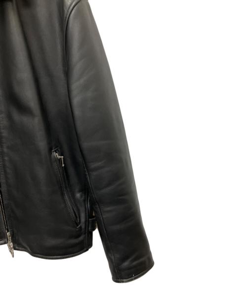 HARLEY-DAVIDSON（ハーレーダビッドソン）HARLEY-DAVIDSON (ハーレーダビッドソン) シングルライダースジャケット ブラック サイズ:-の古着・服飾アイテム