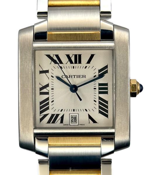 Cartier（カルティエ）Cartier (カルティエ) Tank Francaise LM タンクフランセーズ LM Ref.W51005Q4 コンビ サイズ:LM/18.0cmの古着・服飾アイテム