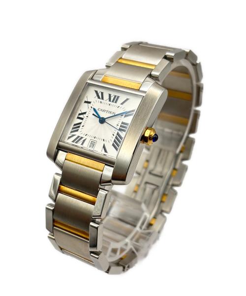 Cartier（カルティエ）Cartier (カルティエ) Tank Francaise LM タンクフランセーズ LM Ref.W51005Q4 コンビ サイズ:LM/18.0cmの古着・服飾アイテム