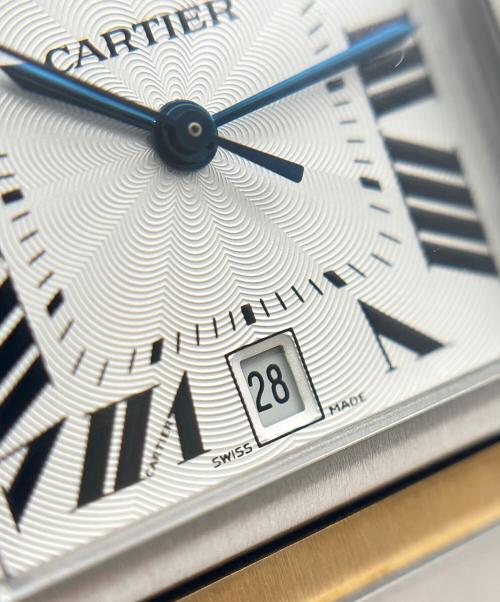 Cartier（カルティエ）Cartier (カルティエ) Tank Francaise LM タンクフランセーズ LM Ref.W51005Q4 コンビ サイズ:LM/18.0cmの古着・服飾アイテム