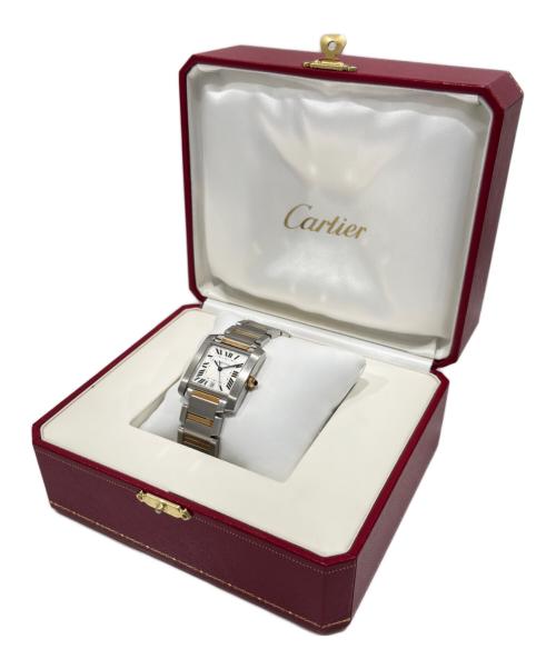 Cartier（カルティエ）Cartier (カルティエ) Tank Francaise LM タンクフランセーズ LM Ref.W51005Q4 コンビ サイズ:LM/18.0cmの古着・服飾アイテム