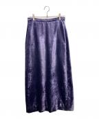 BOWTE×Ron Hermanバウト×ロンハーマン）の古着「ベルベットマキシスカート」｜パープル
