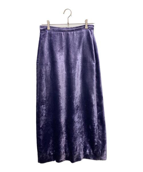 BOWTE（バウト）BOWTE (バウト) Ron Herman (ロンハーマン) ベルベットマキシスカート パープル サイズ:1の古着・服飾アイテム