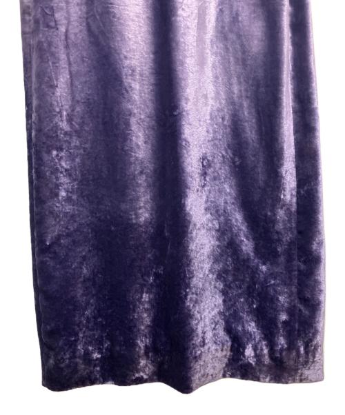 BOWTE（バウト）BOWTE (バウト) Ron Herman (ロンハーマン) ベルベットマキシスカート パープル サイズ:1の古着・服飾アイテム