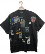BALENCIAGAバレンシアガ）の古着「パッチワークデザイン オーバーサイズTシャツ」｜ブラック