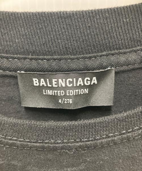 BALENCIAGA（バレンシアガ）BALENCIAGA (バレンシアガ) パッチワークデザイン オーバーサイズTシャツ ブラック サイズ:Lの古着・服飾アイテム