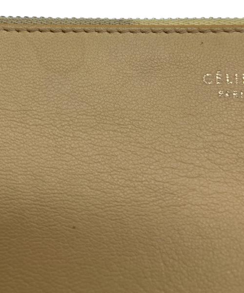 CELINE（セリーヌ）CELINE (セリーヌ) バイカラークラッチバッグ ベージュ×ブラウンの古着・服飾アイテム