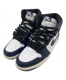 NIKE（ナイキ）の古着「AIR JORDAN 1 RETRO HIGH OG"MIDNIGHT NAVY"」｜ネイビー×ホワイト