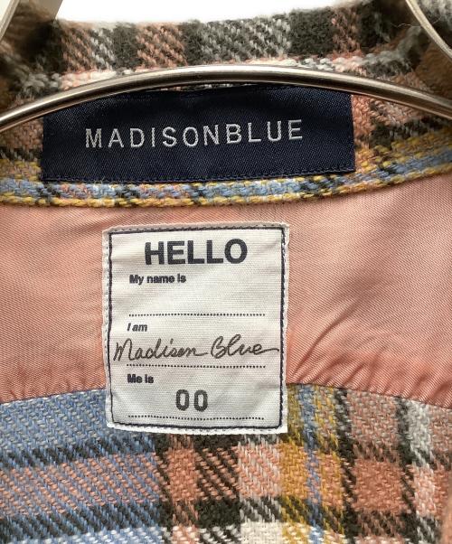 MADISON BLUE（マディソンブルー）MADISON BLUE (マディソンブルー) シャツワンピース ブルー×ピンク サイズ:Sの古着・服飾アイテム