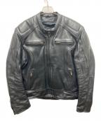 GOOD LUCKグッドラック）の古着「レザージャケット」｜ブラック