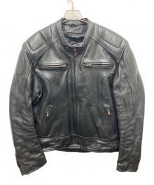 GOOD LUCK（グッドラック）の古着「レザージャケット」｜ブラック