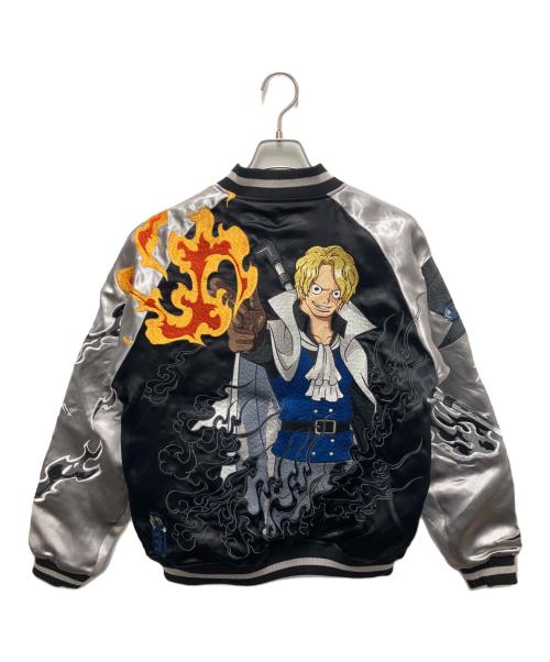 ONE PIECE（ワンピース）ONE PIECE (ワンピース) 絡繰魂 (カラクリダマシイ) スカジャン ブラック サイズ:Mの古着・服飾アイテム