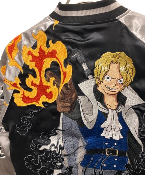 ONE PIECE（ワンピース）ONE PIECE (ワンピース) 絡繰魂 (カラクリダマシイ) スカジャン ブラック サイズ:Mの古着・服飾アイテム