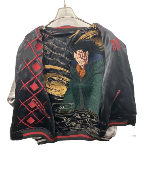 ONE PIECE（ワンピース）ONE PIECE (ワンピース) 絡繰魂 (カラクリダマシイ) スカジャン ブラック サイズ:Mの古着・服飾アイテム