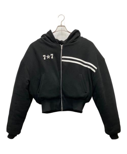 I FEEL LUCKY（アイ フィール ラッキー）I FEEL LUCKY (アイ フィール ラッキー) ジップパーカー ブラック サイズ:SIZE Lの古着・服飾アイテム