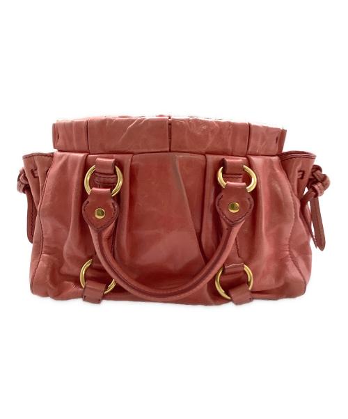 MIU MIU（ミュウミュウ）MIU MIU (ミュウミュウ) ハンドバッグ ピンクの古着・服飾アイテム