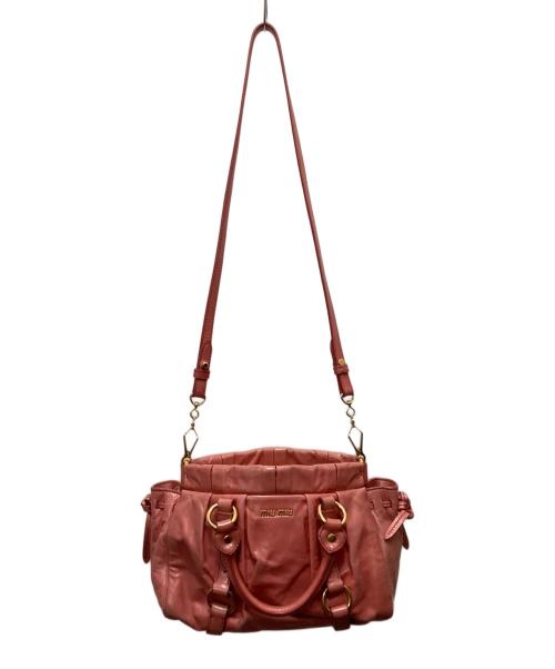 MIU MIU（ミュウミュウ）MIU MIU (ミュウミュウ) ハンドバッグ ピンクの古着・服飾アイテム