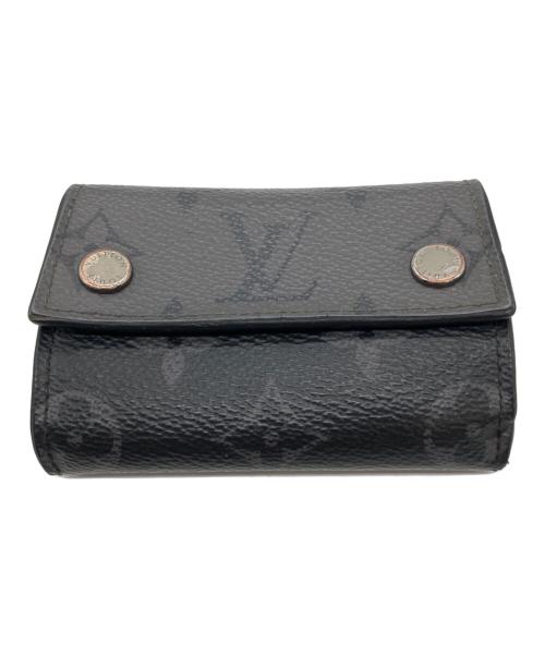 LOUIS VUITTON（ルイ ヴィトン）LOUIS VUITTON (ルイ ヴィトン) 3つ折り財布　ディスカバリーコンパクトウォレット ブラックの古着・服飾アイテム