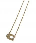 COACHコーチ）の古着「ジルコニアトップネックレス」｜ゴールド