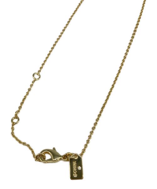COACH（コーチ）COACH (コーチ) ジルコニアトップネックレス ゴールドの古着・服飾アイテム
