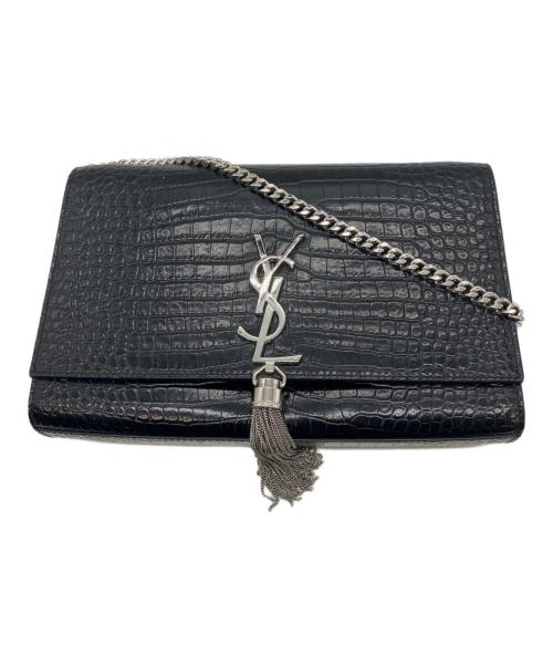 Saint Laurent Paris（サンローランパリ）Saint Laurent Paris (サンローランパリ) チェーンショルダーバッグ　	クラシック ケイト タッセル ミディアム ブラックの古着・服飾アイテム