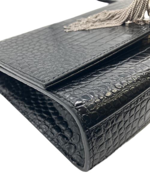 Saint Laurent Paris（サンローランパリ）Saint Laurent Paris (サンローランパリ) チェーンショルダーバッグ　	クラシック ケイト タッセル ミディアム ブラックの古着・服飾アイテム