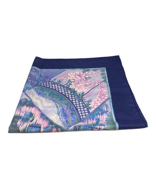 HERMES（エルメス）HERMES (エルメス) シルクスカーフ　カレ90　GIVERNY ブルーの古着・服飾アイテム